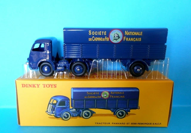 Dinky Toys Meccano France 32 AB Tracteur Panhard Bâché SNCF échelle 1:43 Vintage