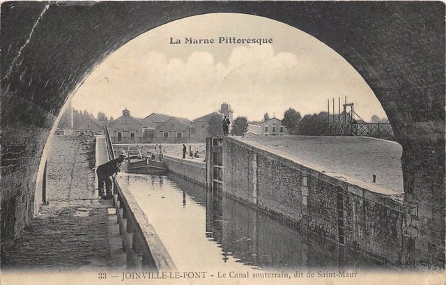Cpa 94 Joinville Le Pont Le Canal Souterrain