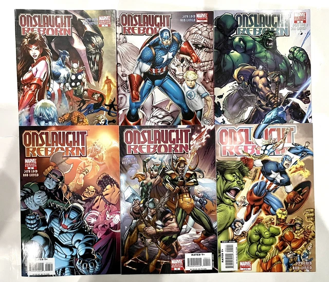 Onslaught Reborn #’s 1- 5 w/ J Scott Campbell, Turner VARIANTS MARVEL Comics lot
