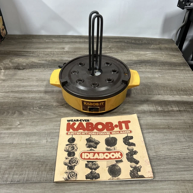Wear-Ever KABOB-IT- Electric Shish Kabob Maker 8 Skewers Hot Hors D'Oeuvres