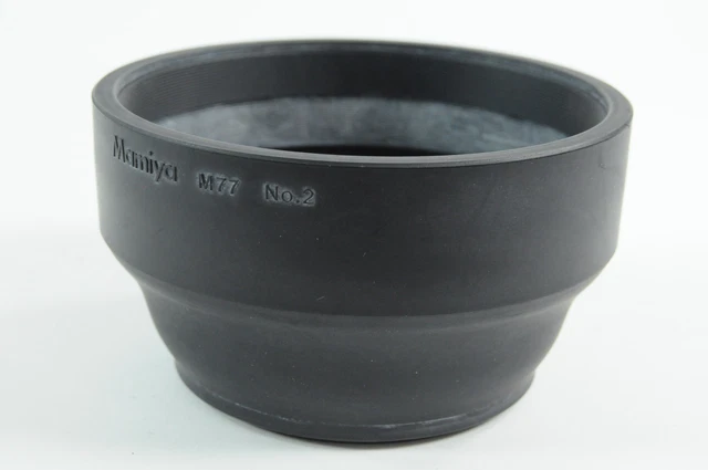 Mamiya 77mm No.2 Screw on Rubber Lens Hood Shade M77 for 127mm-250mm RB RZ #G727