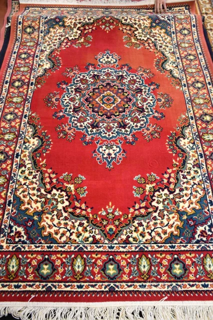 Tappeto Libeccio Rosso Bianco Blu, Sbiadito Difetto 140x220 Cm