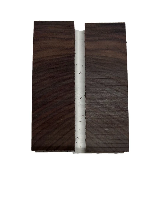 "Cuchillo de madera de palo de rosa corte transversal de las Indias Orientales libro a juego 5"" x 1-1/2"" x 3/8"