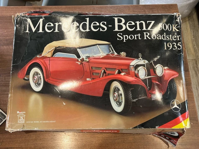 POCHER MERCEDES-BENZ 500K Sport Roadster 1935 1/8 Scale Model Kit 1:8 K ...