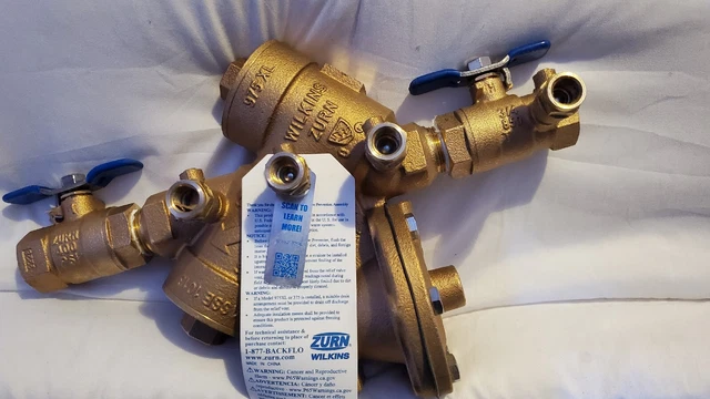 Zurn Wilkins 34-975XL 3/4" 975XL Reduced Pressure Principle Backflow Preventer