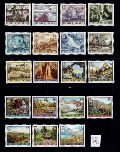 Österreich - ex MiNr.: 1784 - 2310 , Naturschönheiten  kpl. ohne 2342, **, MNH
