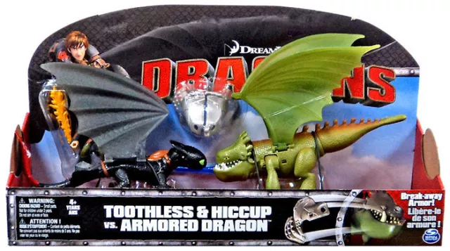 Toothless Hiccup Vs Armored Dragon Defenders Berk Train Your Dragon 3 Pack