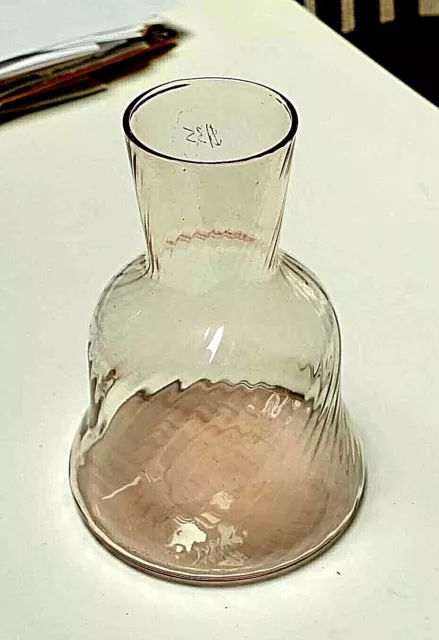 BEAUTIFUL VINTAGE PINK "Sculptured" GLASS WATER PITCHER Depression Glass