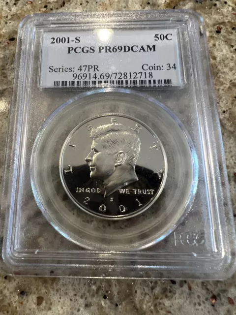 2001-S Kennedy Half Dollar "PCGS PR69DCAM” 🔥Fabulous Coin 🔥Blazer🔥