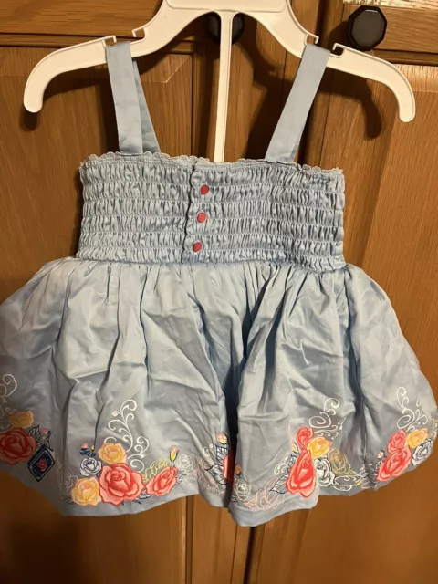 Disney Tutu Couture 12 Months Girls Blue Dress With Panties NWT 2