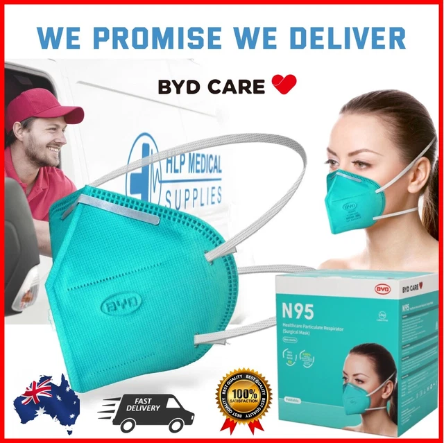 BULK BYD CARE Foldable N95 NIOSH Particulate Respirator Face Mask 1