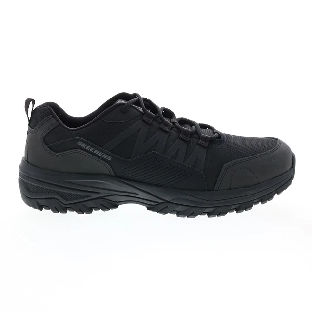Skechers Work Relaxed Fit Fanner SR Mens Black Wide Athletic Work Shoes 8