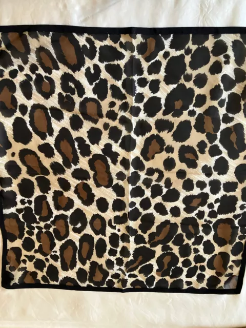 Franco Ferrari  Italian Animal print  100% Silk Square  Scarf  Wrap Handkerchief