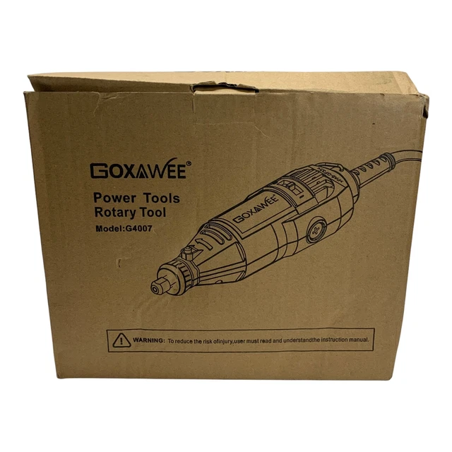 GOXAWEE G4007 ROTARY Tool Kit with MultiPro Keyless Chuck & Flex Shaft