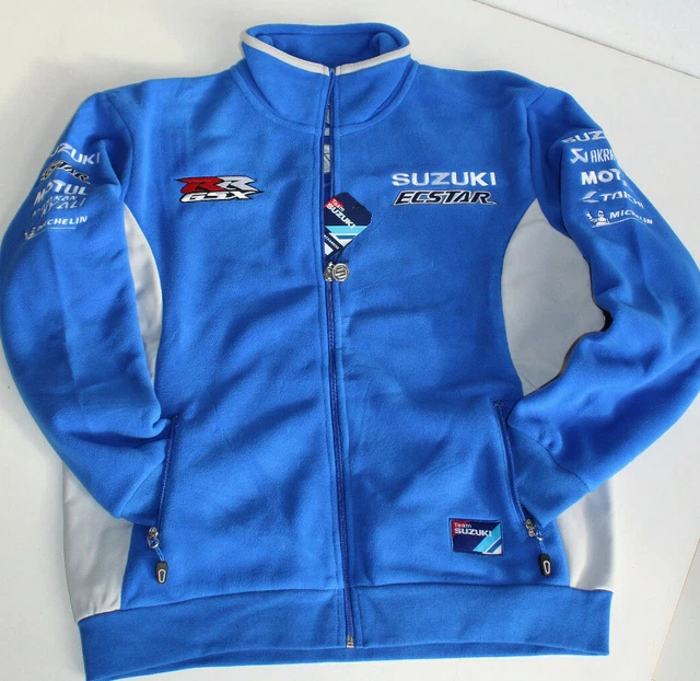 SUZUKI MOTO GP Team Ecstar 2020 Veste Polaire Bleu/Gris Neuf