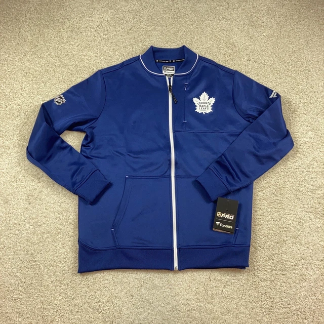 Fanatics Toronto Maple Leafs Mens Medium Full Zip Track Jacket Blue New