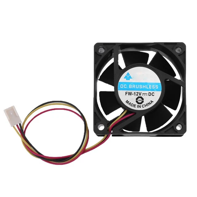 DC Brushless Cooling Fan 12V 60x60x25mm 3 Pin CPU Computer Fan
