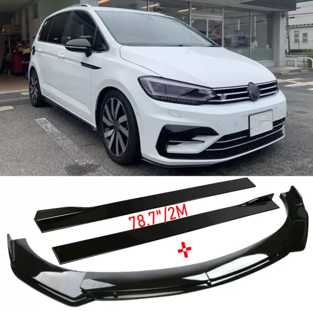 Spoilerschwert Frontspoiler Frontlippe Seitenschweller für VW Touran 5T R-Line