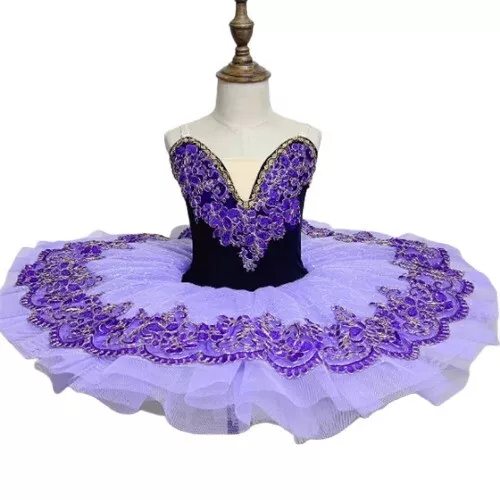 Girls Ballet Dress Performance Dance Costume Purple Ballet Tutu Girls Ballerina