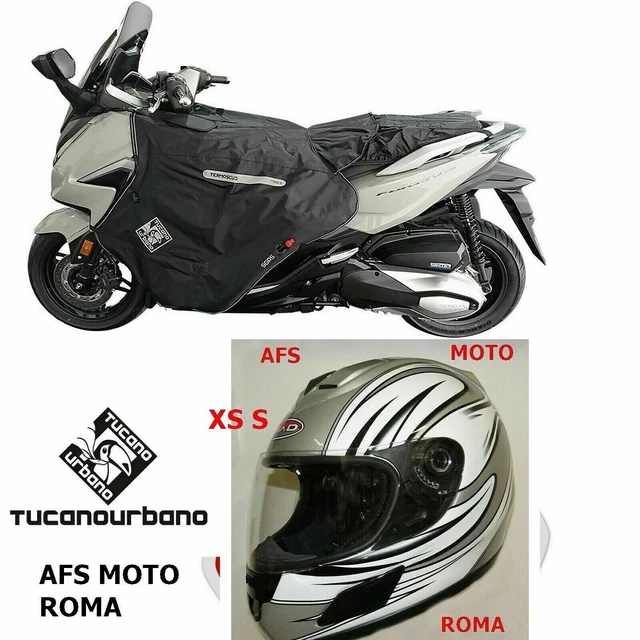 Termoscudo Coprigambe Tucano Urbano R182X per Piaggio Medley S 125 2019 + Casco 2