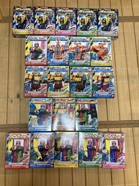 Power Rangers Toqer POWER RANGERS RESSHA Sentai ToQger Minipla Megazord 21p set BANDAI ...