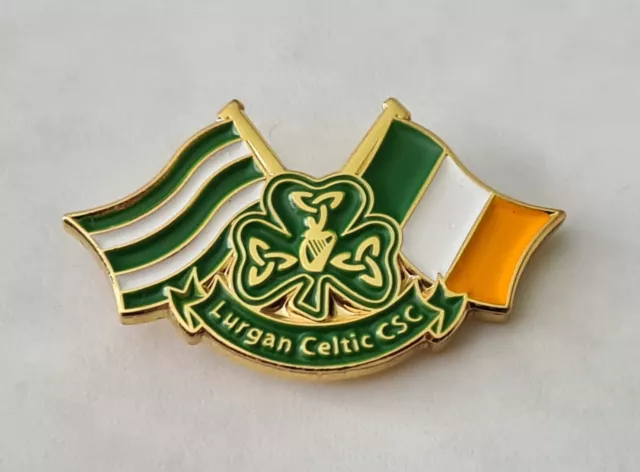 Lurgan Celtic FC Football Club Enamel Pin Badge Brand New Irish Celts Hoops