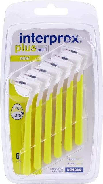 Interprox Plus Yellow 1.1mm Mini Interdental Brush