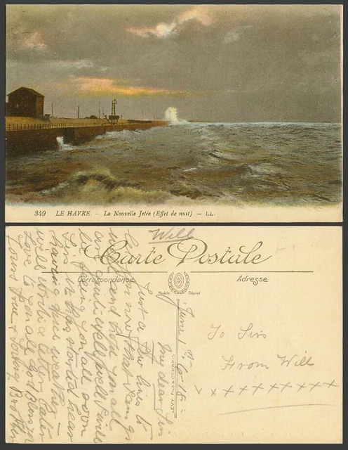 France Le Havre Quai Notre-Dame c1865 Photo Stereo Andrieu Vintage