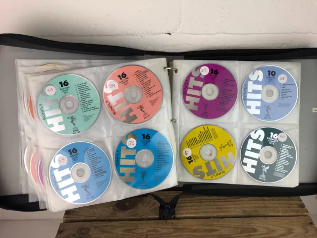 123x Karaoke Discs. Sunfly, EK, Music Factory & Others. With Case. CDG + DVD