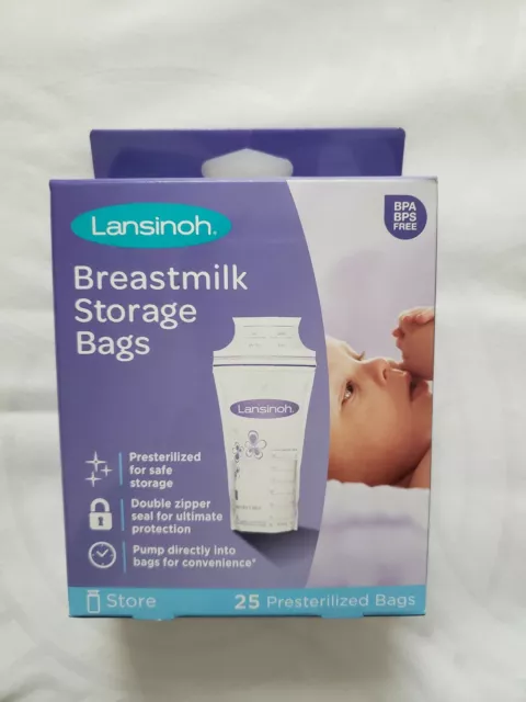 Lansinoh Breastmilk Storage Bags 25 Pre-Sterilized Bags