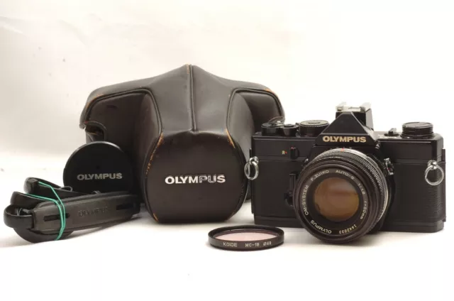 @ SakuraDo Camera @ Rare Black! @ Olympus OM-1 Film SLR Camera Zuiko 50mm f1.8