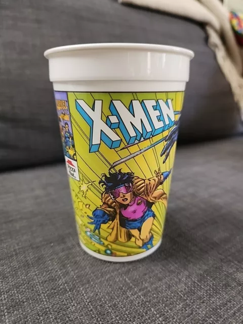 1993 Marvel Pizza Hut X-Men Plastic 16 oz Cup  Featuring WOLVERINE