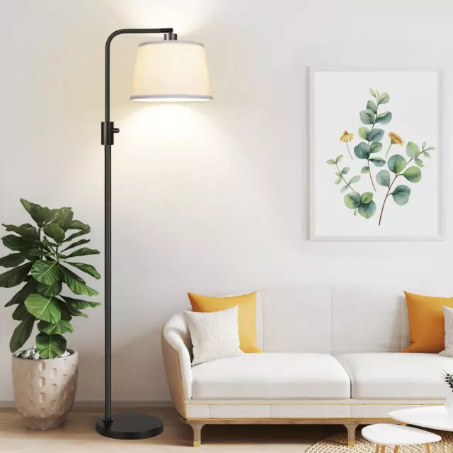 【Upgraded】 Dimmable Floor Lamp, 1000 Lumens LED Edison Bulb Included, Arc Floor