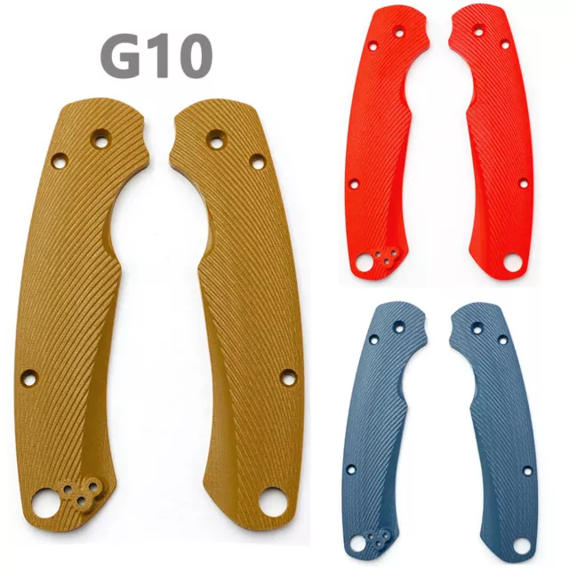 1 Pair Handle Scales Custom G10 Patch For Spyderco Paramilitary 2 Folding Knife