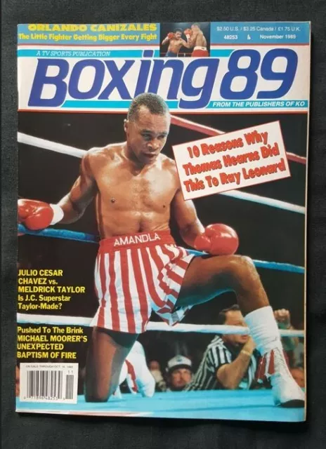 Boxing 89 November 1989. Tommy Hearns, Sugar Ray Leonard, Julio Cesar Chavez