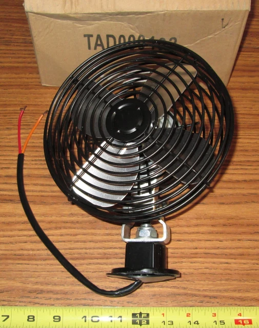 BLUEBIRD DASH FAN 10023137- 6" Fan - 12 VOLT, 2 wire 2 speed, TAD000102 - RV BUS