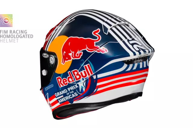 Hjc Helmet Casco Integrale Rpha 1 Red Bull Austin Gp Taglia M  ( Medium Size) 2