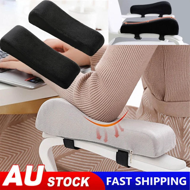 CHAIR ARMREST PADS Memory Foam Armrest Cushions Forearm Arm Rest Cover ...