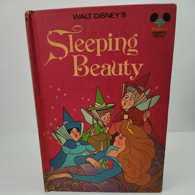 Walt Disney Sleeping Beauty HARDCOVER BOOK VINTAGE 1974 Random House Book Club