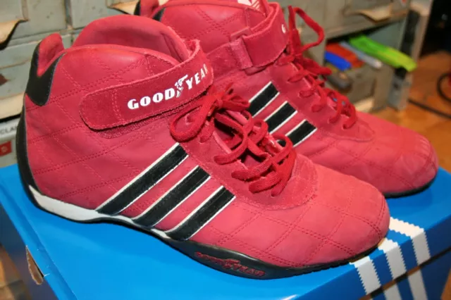 RED ADIDAS MONACO Goodyear size 7 Authentic Genuine High-Top Driving/Racing $51.75 - PicClick