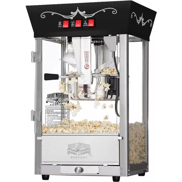 Matinee Popcorn Machine -8oz Popper with Stainless-Steel Kettle,Tray,Accessories