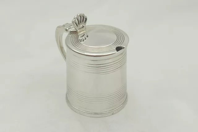 Rare George Iv Hm Sterling Silver Tankard Mustard Pot 1825 2