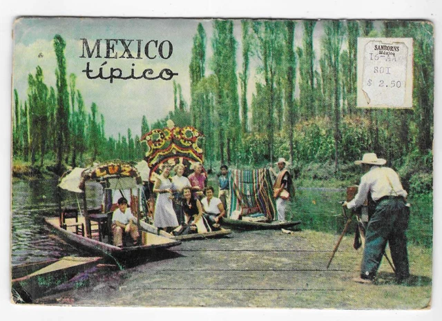 Vintage-Postcard Folder-Tipico, Mexico