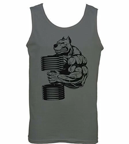 Bulldog Palestra - Gilet da Uomo Mma Sollevamento Pesi Esercizi Allenamento