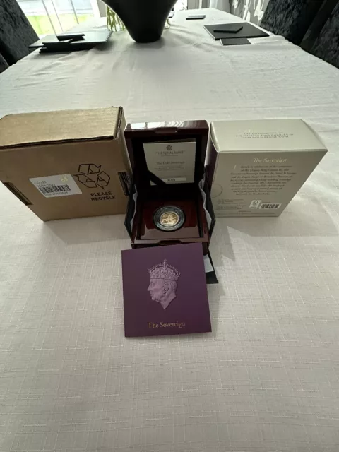 2023 Royal Mint King Charles III Coronation Gold Proof Half Sovereign - IN HAND!