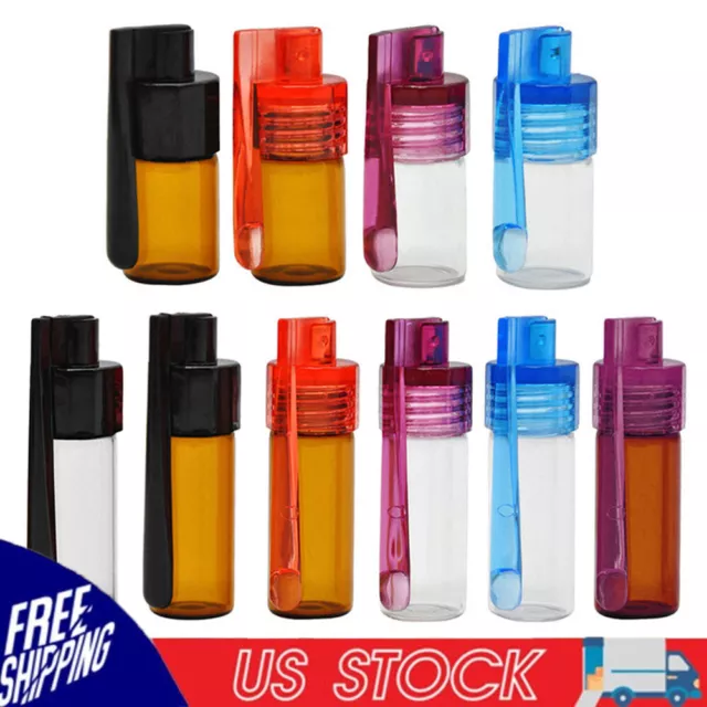 4 Pack Portable Spice Storage Bottle Glass for Outdoor Camping Travel Picnic BBQ