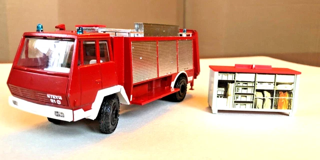 Boîte Vide Conrad 3490 – Camion Pompiers Steyr 1:50, Allemagne, Occasion
