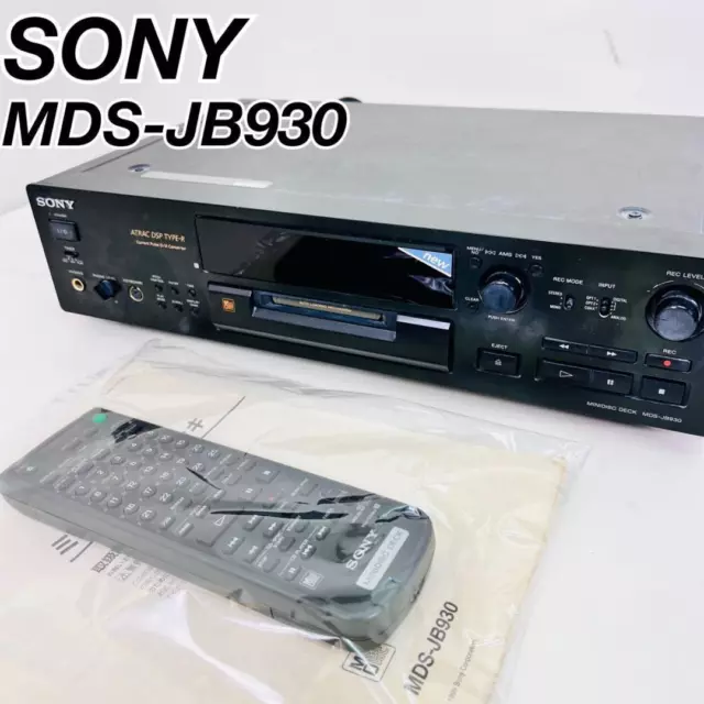 Sony MDS-JB930 MD Recorder MDLP TYPE-R Color Black Used Working Condition