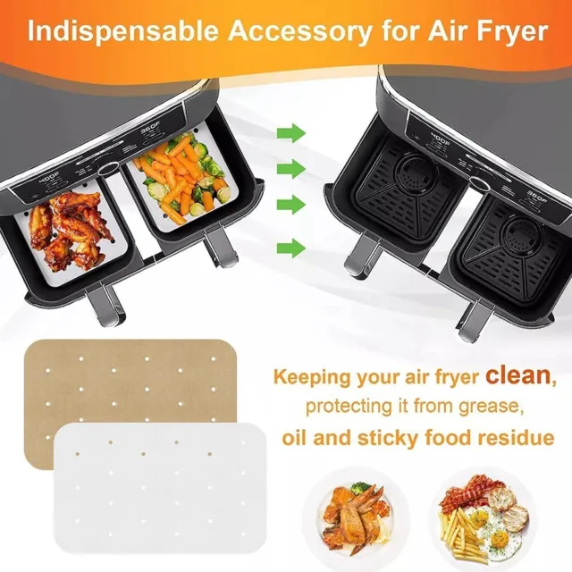 100PCS For Air Fryer Parchment Papers for Effortless and Clean Cooking
