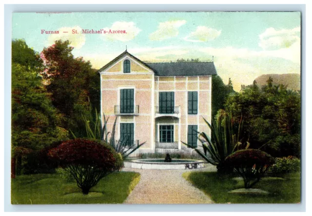 c1910 Furnas St. Michaels Azores Portugal Unposted Antique Postcard